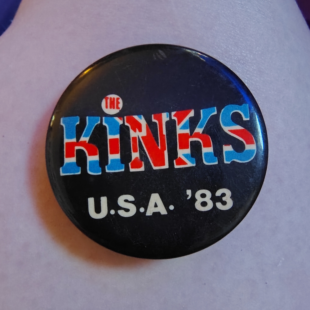 The Kinks USA '83 Button